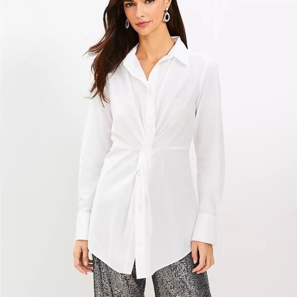 LOFT Tops - NEW LOFT Twist Everyday Tunic Top Size 0